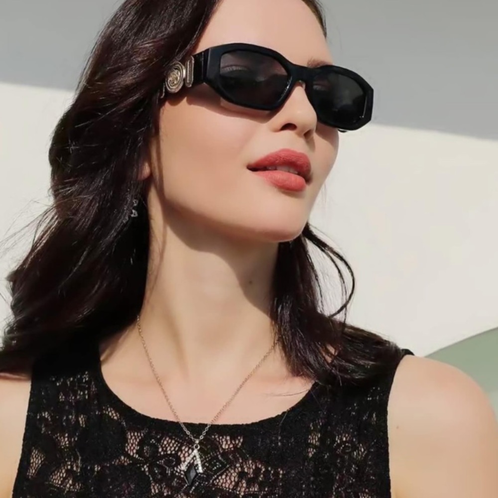 🎉Last Pair New Rectangle Frame Fashion Lux Designer Sun Glasses UV400 - Picture 6 of 16